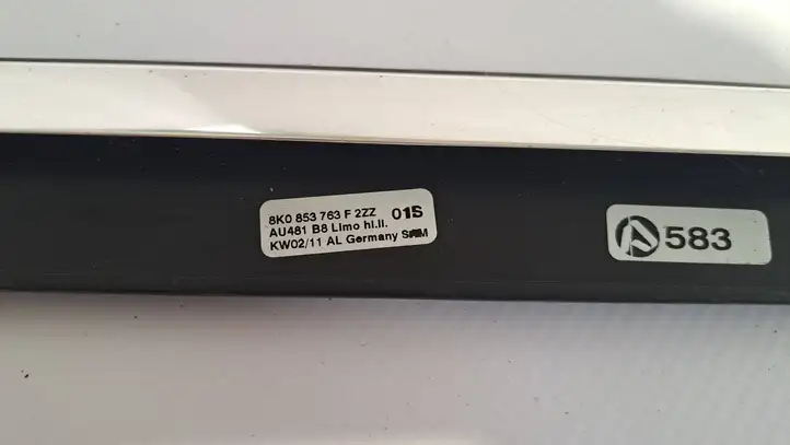 Audi A4 S4 B8 8K (2007 - 2011) 8K0853763F Молдинги задней двери — фото 3