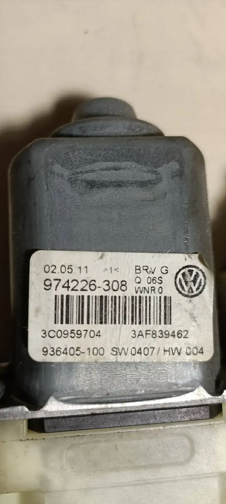 Volkswagen PASSAT B7 (2011 - 2014) 3AF839462 Стеклоподъемник задней двери — фото 5