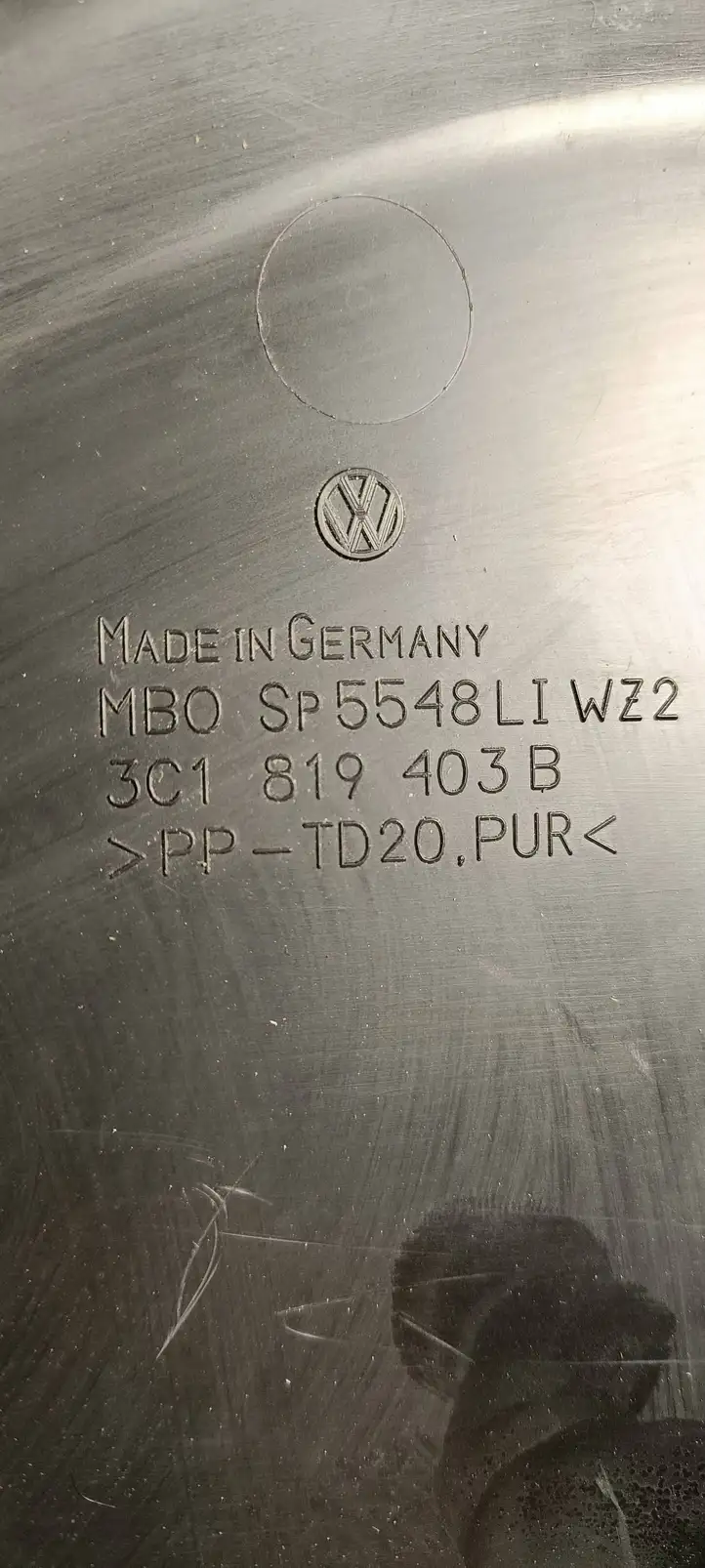 Volkswagen PASSAT B7 (2011 - 2014) 3C1819403B Жабо стеклоочистителей — фото 7