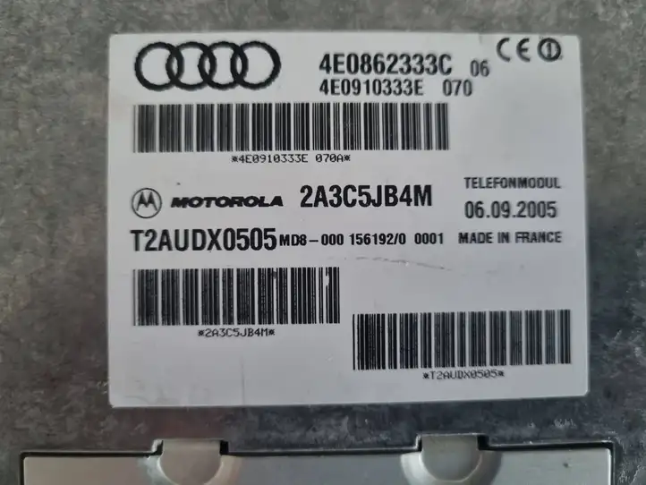 Audi A8 S8 D3 4E (2005 - 2007) 4E0862333C Прочие блоки управления — фото 5