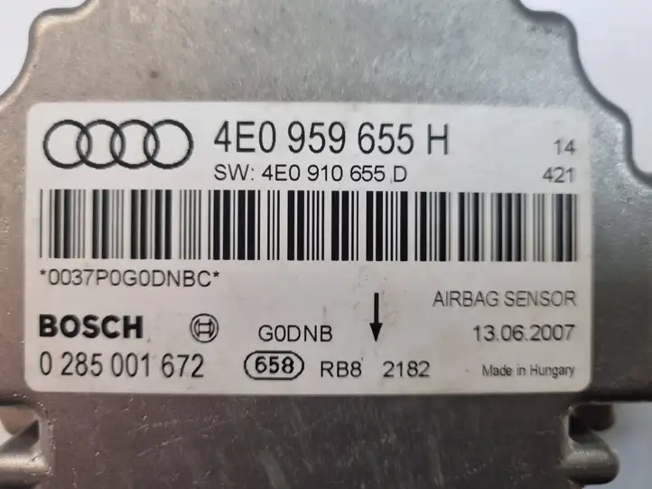 Audi A8 S8 D3 4E (2005 - 2007) 4E0959655H Блок управления SRS — фото 5