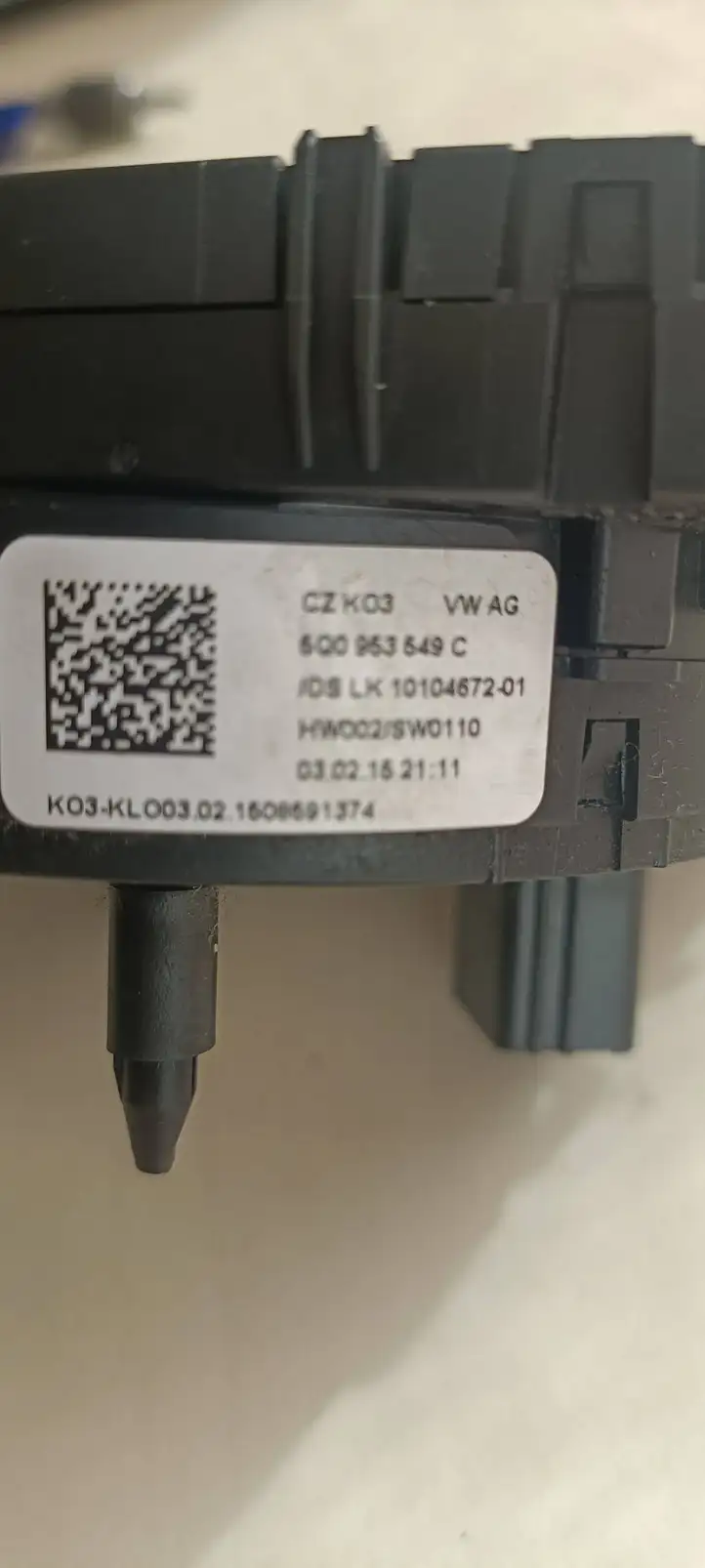 Skoda Octavia Mk3 (5E) (2013 - 2019) 5Q0953549C Контактное кольцо SRS — фото 4