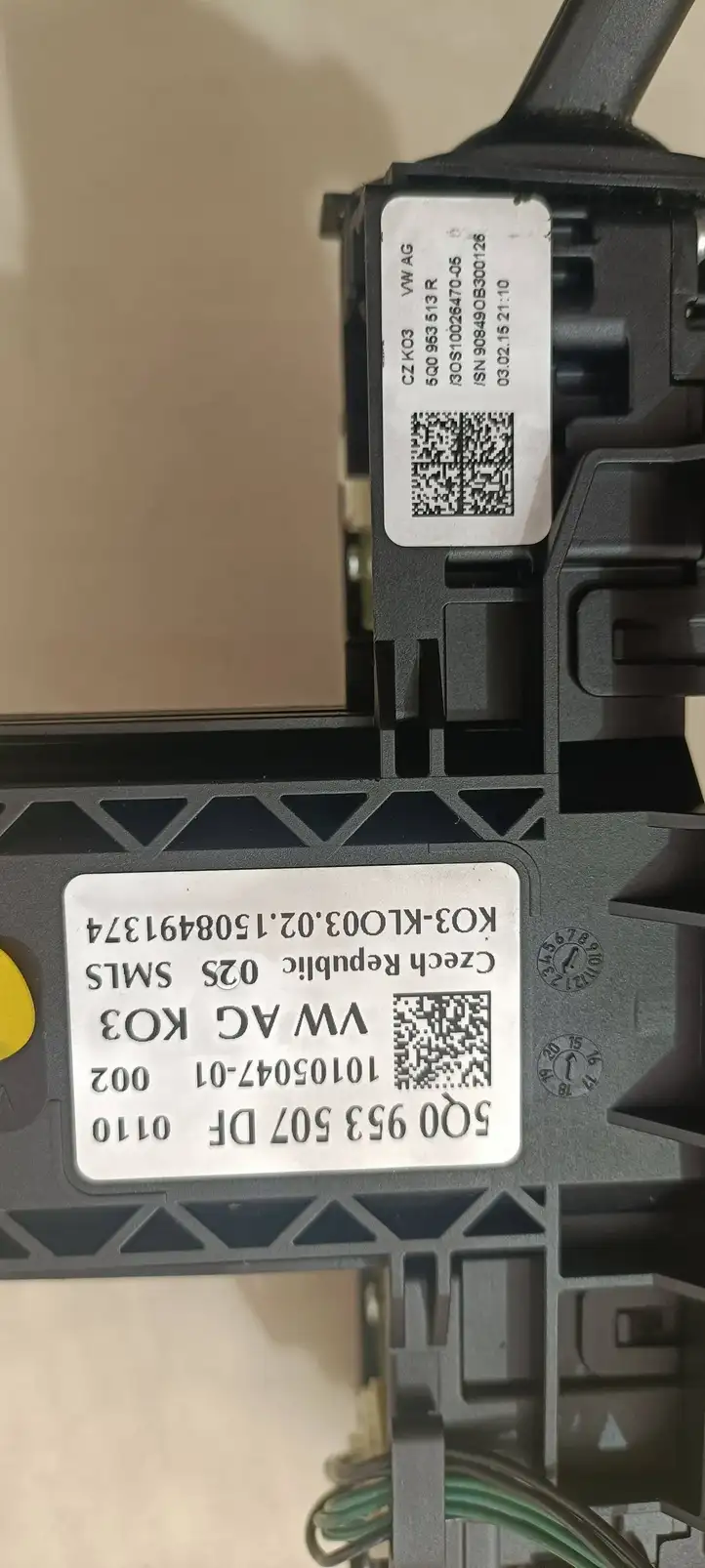 Skoda Octavia Mk3 (5E) (2013 - 2019) 5Q0953507DF Контактное кольцо SRS — фото 1