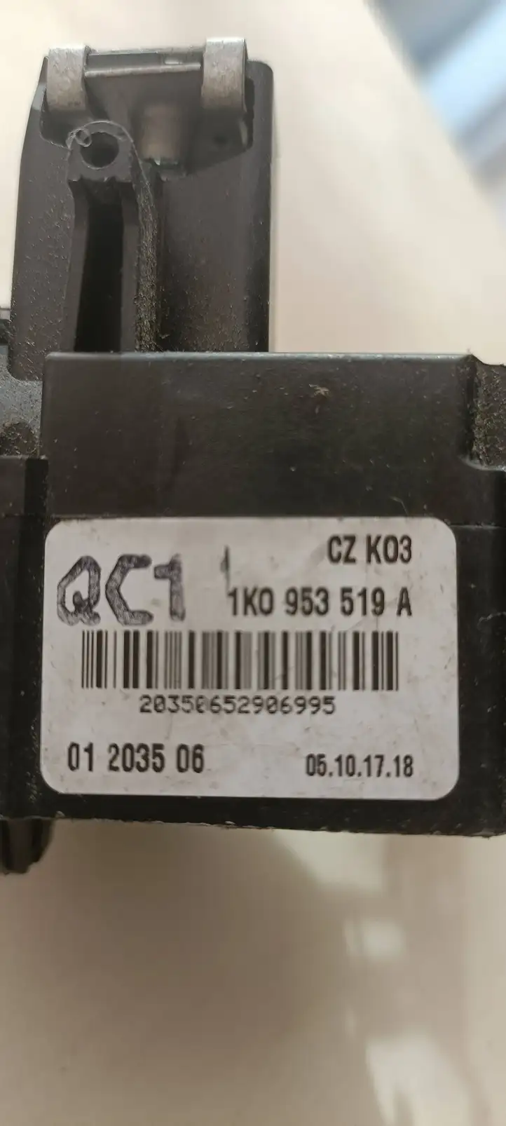 Volkswagen Touran I (2003 - 2010) 1K0953519A Переключатель стеклоочистителей — фото 3
