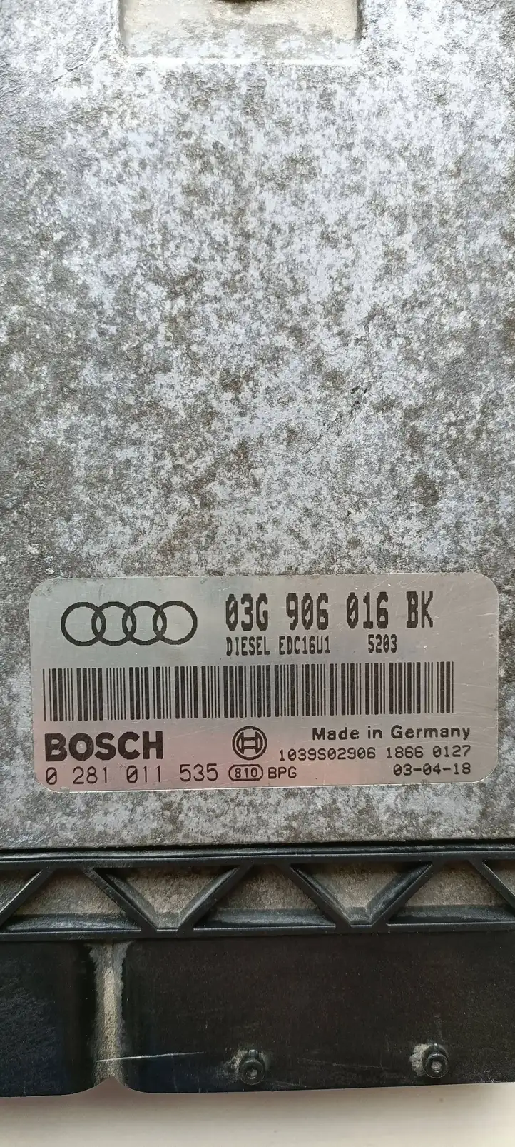 Audi A3/S3 8P (2003 - 2005) 03G906016BK Блок управления двигателем (ЭБУ) — фото 4