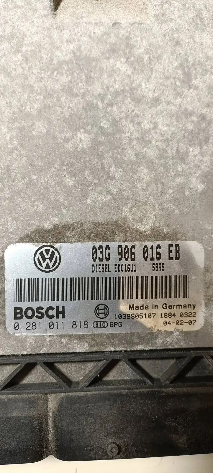 Volkswagen Golf V (2003 - 2009) 03G906016EB Блок управления двигателем (ЭБУ) — фото 3