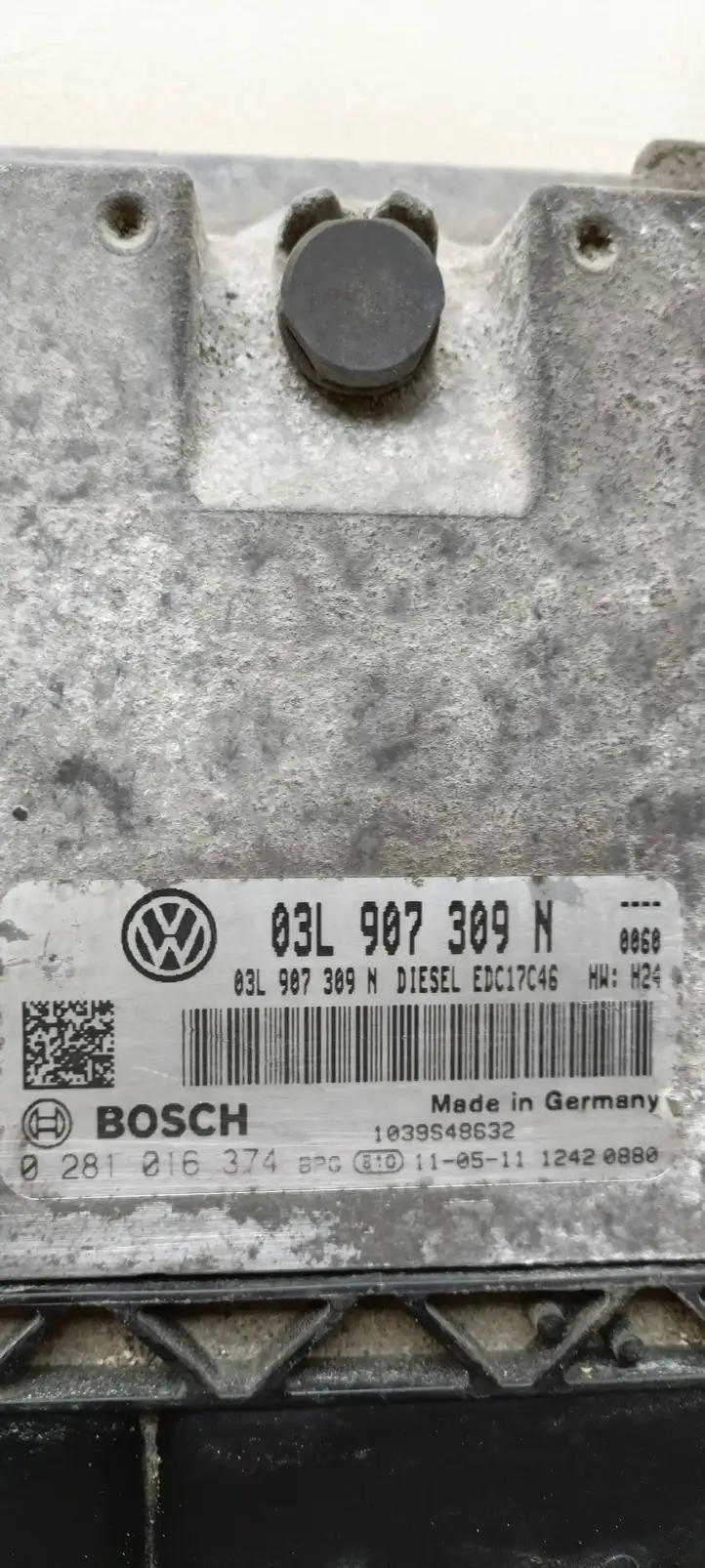 Volkswagen PASSAT B7 (2011 - 2014) 03L907309N Блок управления двигателем (ЭБУ) — фото 4