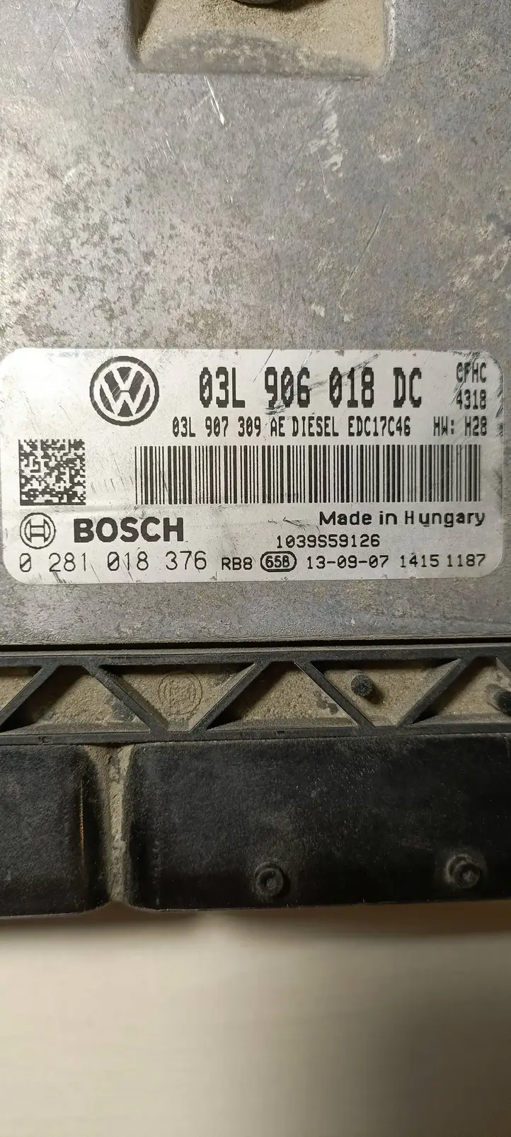Volkswagen PASSAT B7 (2011 - 2014) 03L906018DC Блок управления двигателем (ЭБУ) — фото 3