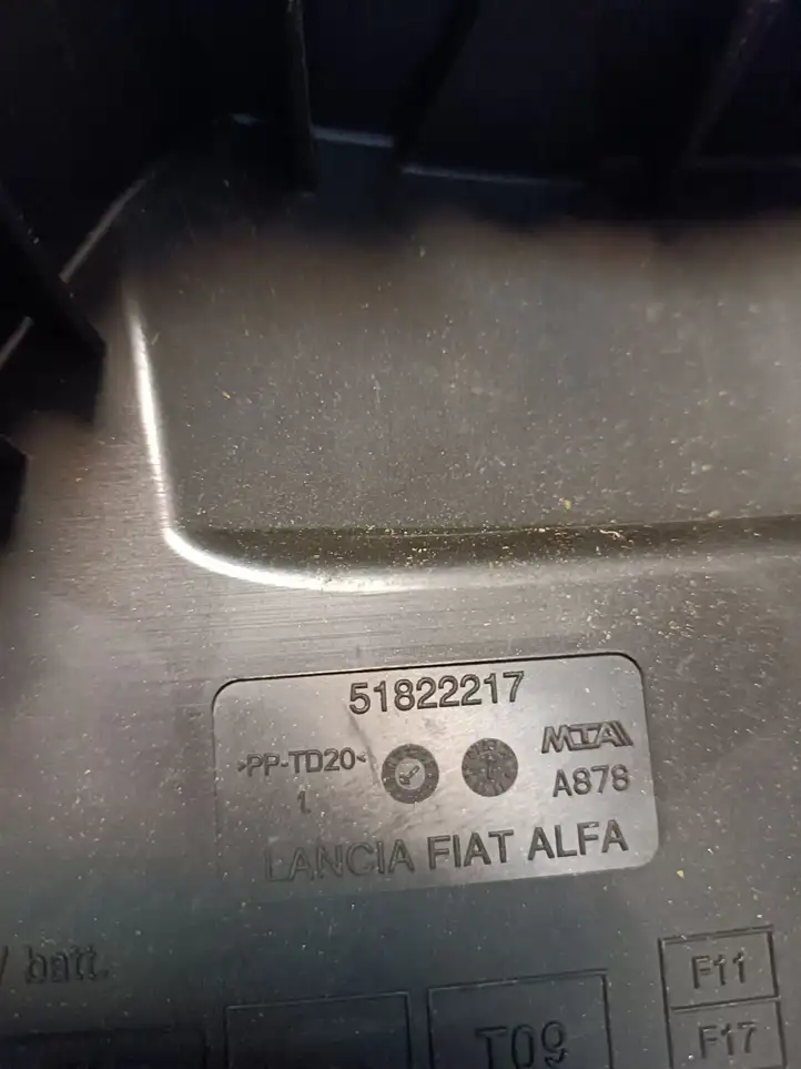 Lancia Delta (2008 - 2014) 51822217 Крышка ящика предохранителей — фото 4
