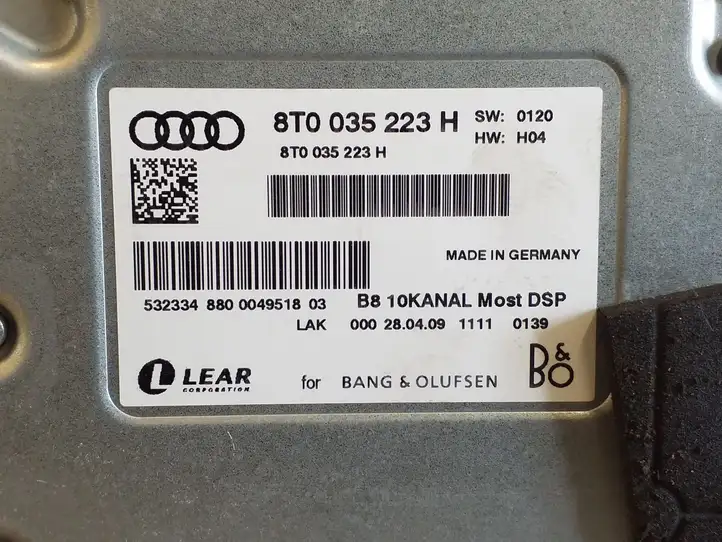 Audi Q5 SQ5 (2008 - 2012) 8T0035223H Усилитель звука — фото 2