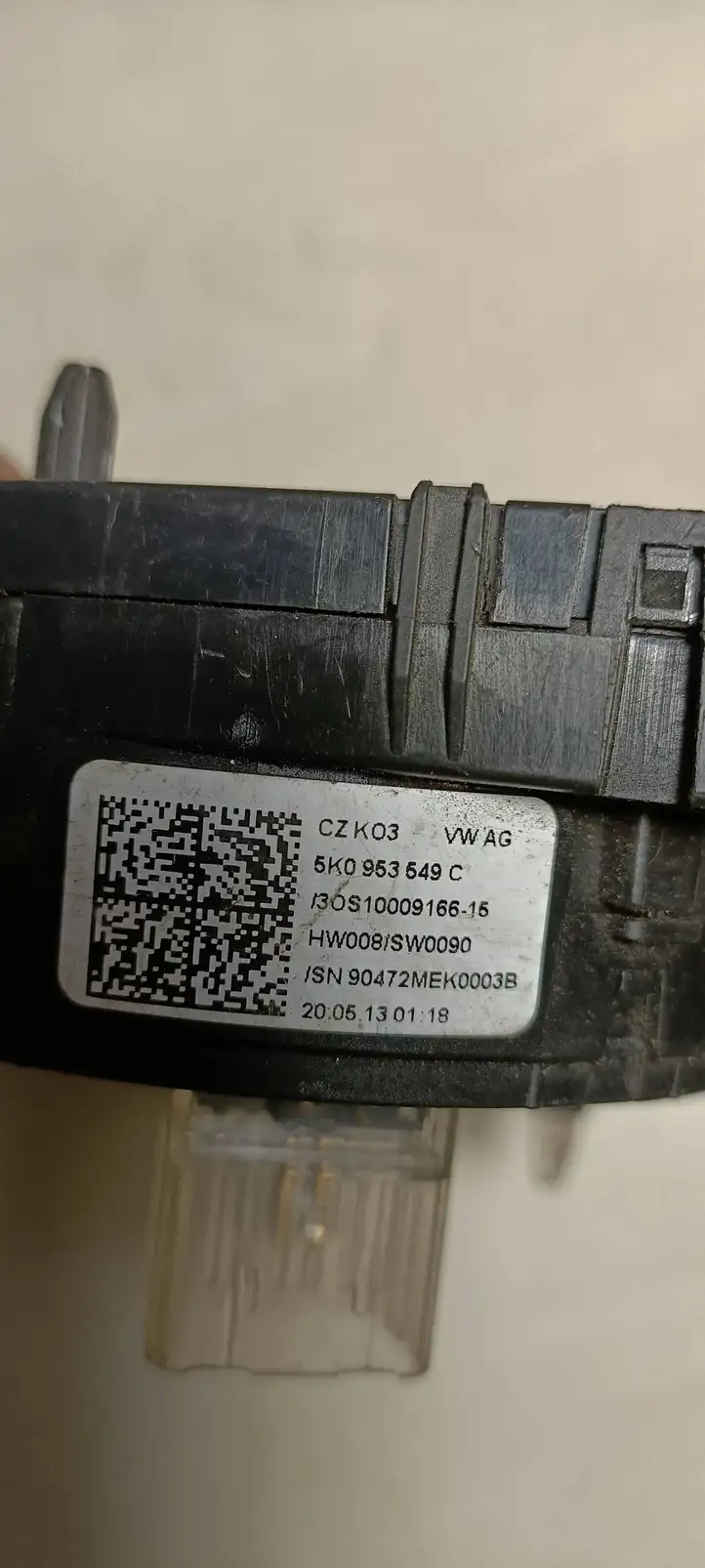 Volkswagen Golf VI (2009 - 2013) 5K0953549C Контактное кольцо SRS — фото 5
