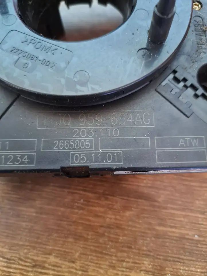 Audi A8 S8 D2 4D (1999 - 2002) 1J0959654AG Контактное кольцо SRS — фото 2