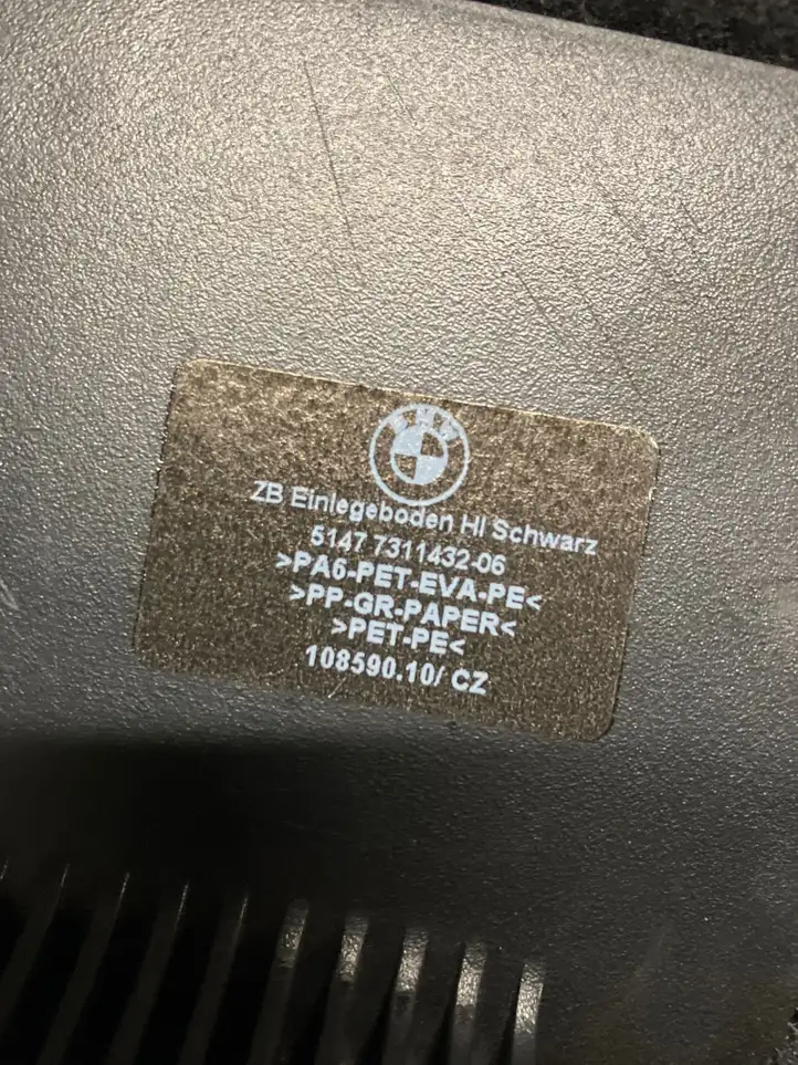 BMW 3 F30 F35 F31 (2012 - 2018) 7311432 Коврик багажника — фото 3