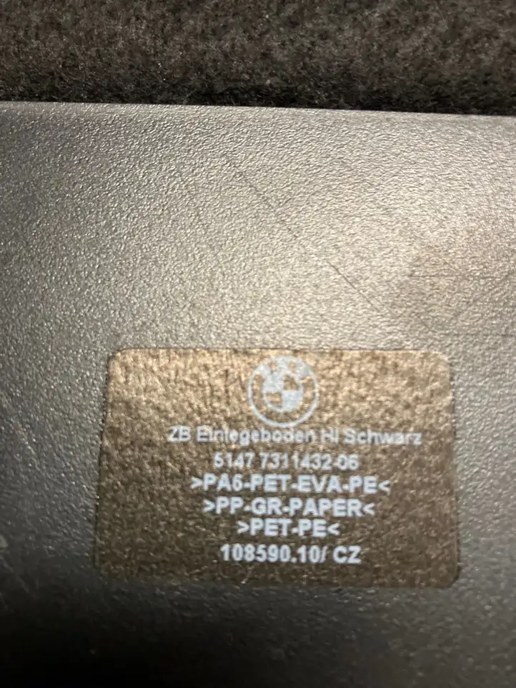 BMW 3 F30 F35 F31 (2012 - 2018) 7311432 Коврик багажника — фото 4