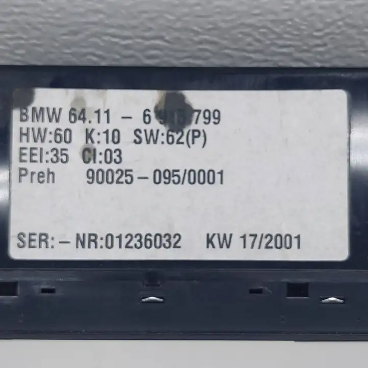 BMW 5 E39 (1996 - 2003) 6915799 Блок управления климат-контролем — фото 3