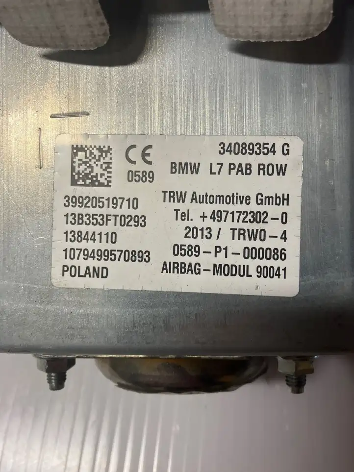 BMW 3 F30 F35 F31 (2012 - 2018) 39920519710 Подушка безопасности пассажира — фото 3