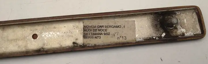 Audi A8 S8 D2 4D (1999 - 2002) Прочая отделка задней двери — фото 4