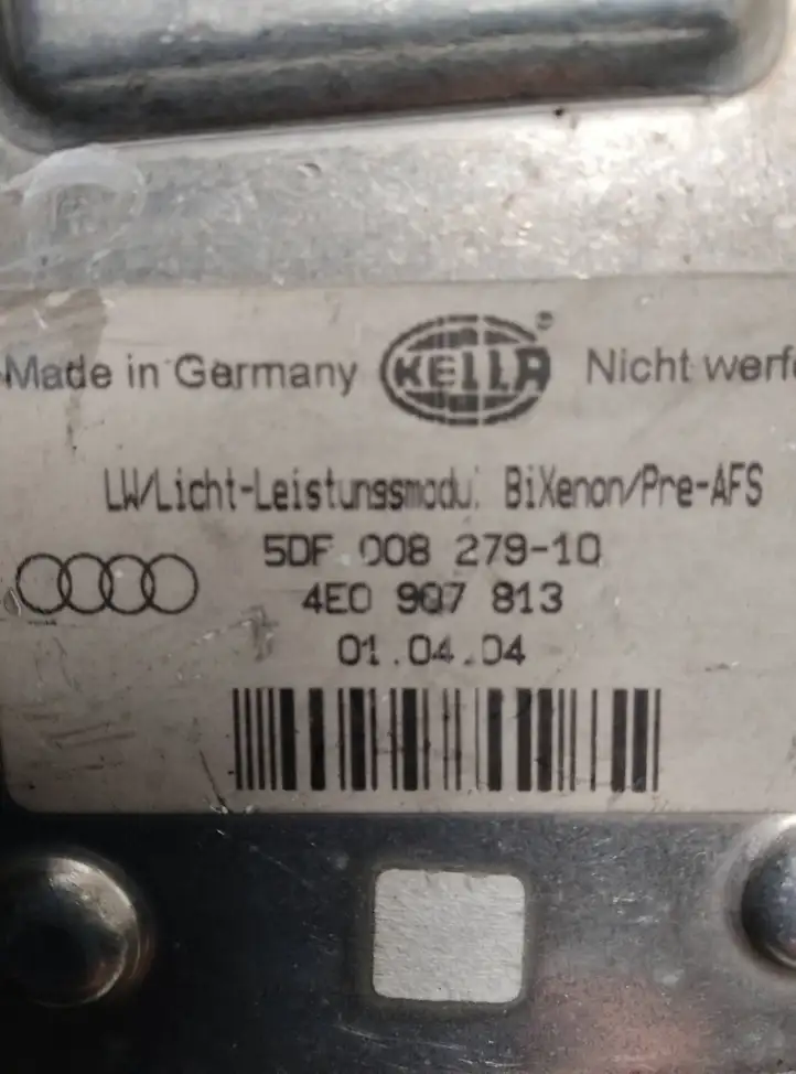 Audi A8 S8 D3 4E (2005 - 2007) 5DF00827910 Блок розжига ксенона — фото 2