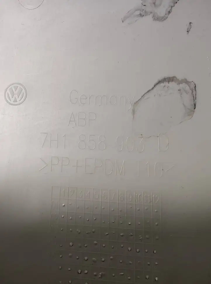 Volkswagen Transporter - Caravelle T5 (2009 - 2015) 7H1858903D Нижняя отделка панели приборов — фото 2