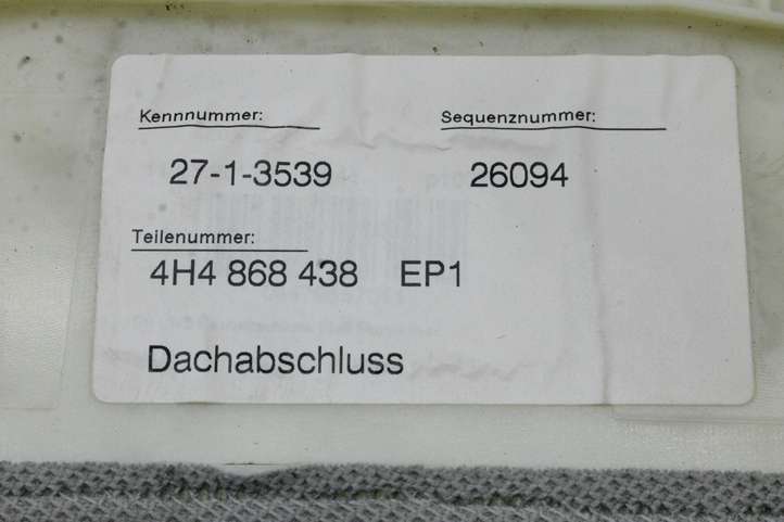 Audi A8 (2010 - 2014)  4H4868438 Другая внешняя деталь