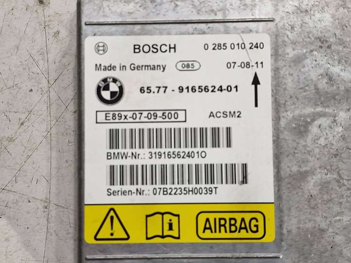 BMW 3 E92 E93 (2005 - 2014)  6577916562401 Блок управления надувных подушек