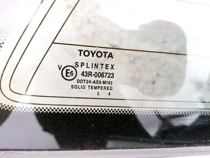 Toyota Avensis T250 (2003 - 2006) Заднее боковое стекло — фото 2