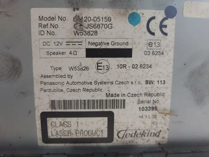 Toyota Avensis T220 (2000 - 2003) Магнитола / мультимедийная система — фото 4