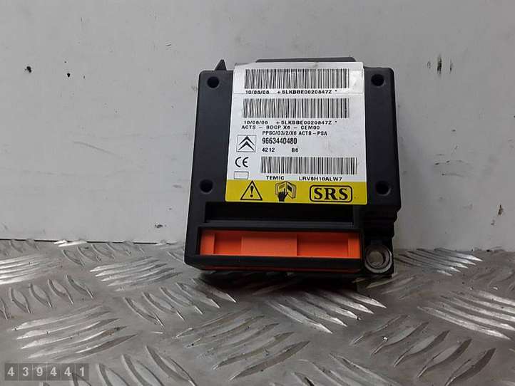 Citroen C6 (2005 - 2012)  9663440480 Блок управления надувных подушек