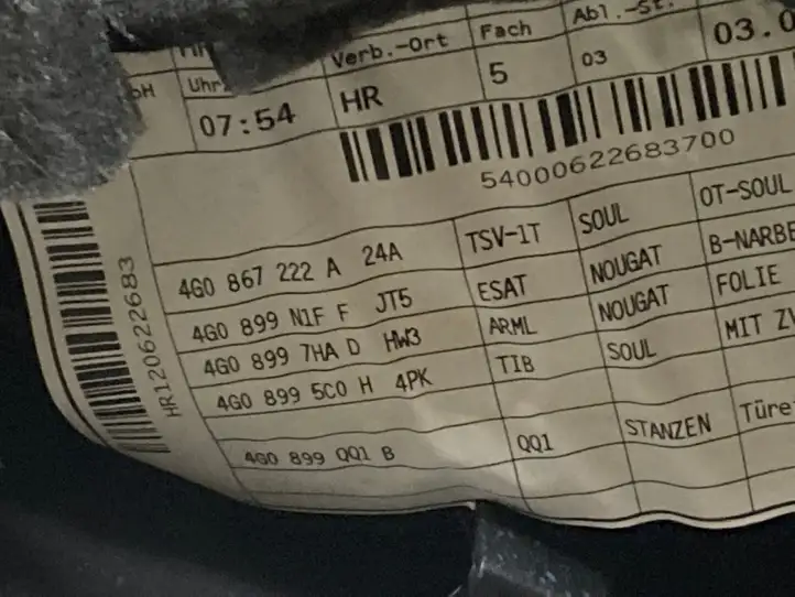 Audi A6 C7 (2011 - 2014) 4G0867222A Обшивка задней двери — фото 3
