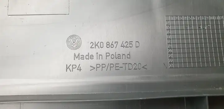 Volkswagen Caddy (2010 - 2015) 2K0867425D Прочая отделка багажника — фото 4