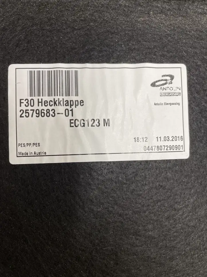 BMW 3 F30 F35 F31 (2012 - 2018) 2579683 Прочая отделка багажника — фото 3