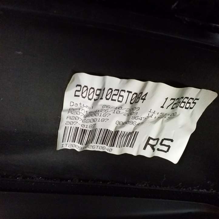 Mercedes-Benz E C207 W207 (2009 - 2017)  A2076800187 Панель