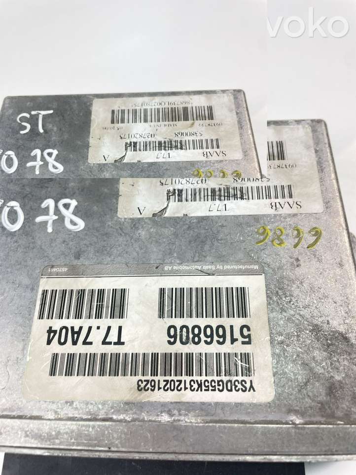 Saab 9-3 Ver1 (1998 - 2005)  5166806 Блок управления двигателем ECU