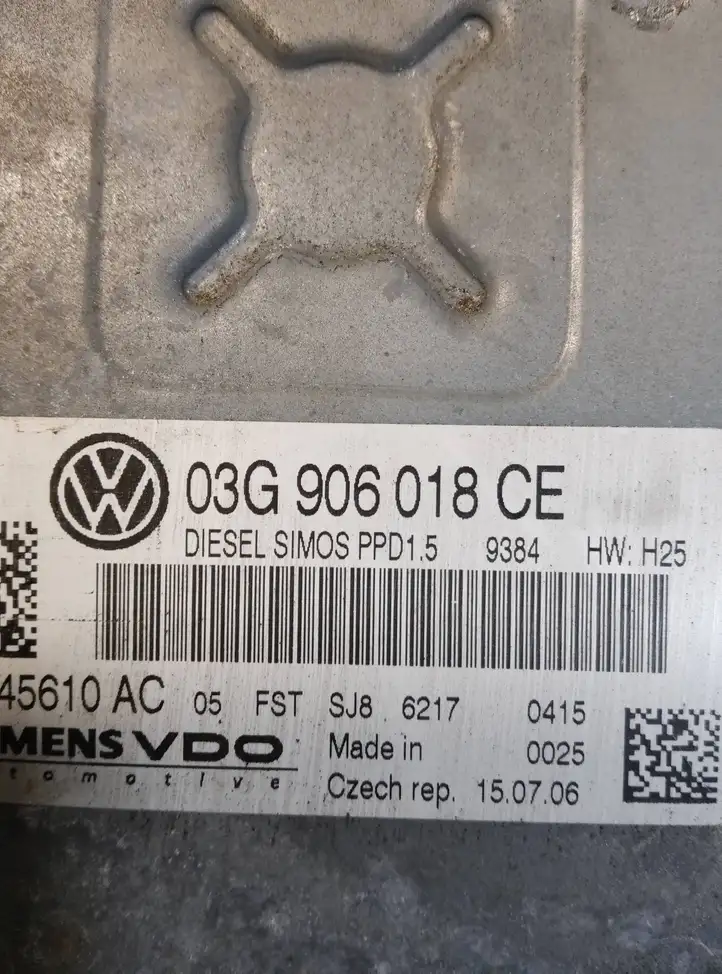 Volkswagen PASSAT B6 (2005 - 2010) 03G906018CE Блок управления двигателем (ЭБУ) — фото 2