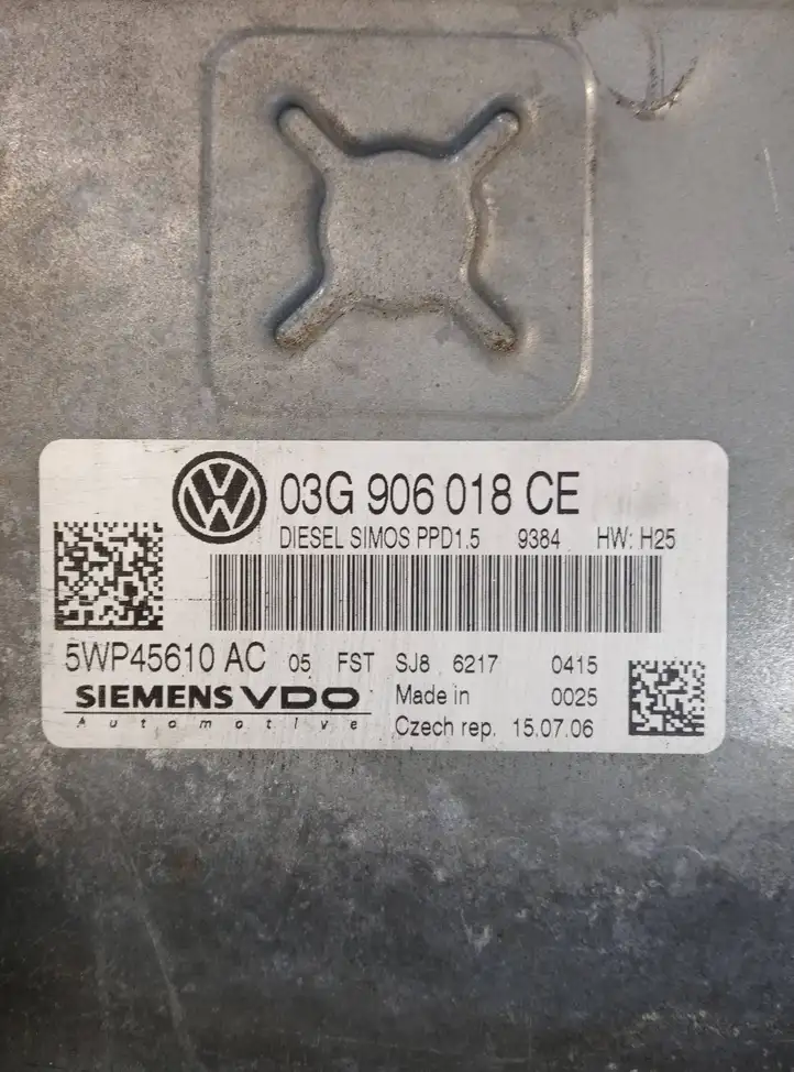 Volkswagen PASSAT B6 (2005 - 2010) 03G906018CE Блок управления двигателем (ЭБУ) — фото 4