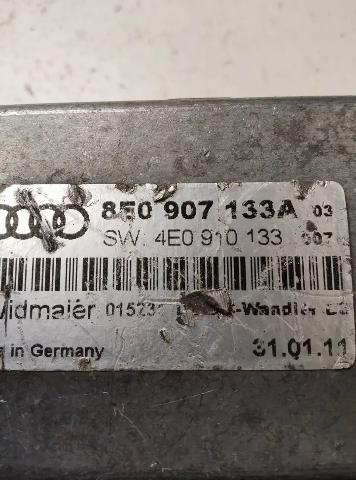 Audi A8 S8 D3 4E (2002 - 2005) 8E0907133A Прочие блоки управления — фото 2
