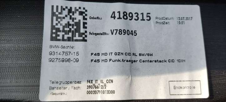 BMW 2 F45 (2014 - 2021)  9378912 Панель