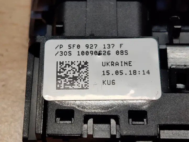Seat Leon (5F) (2012 - 2019) 5F0927137F Блок кнопок на панели — фото 3