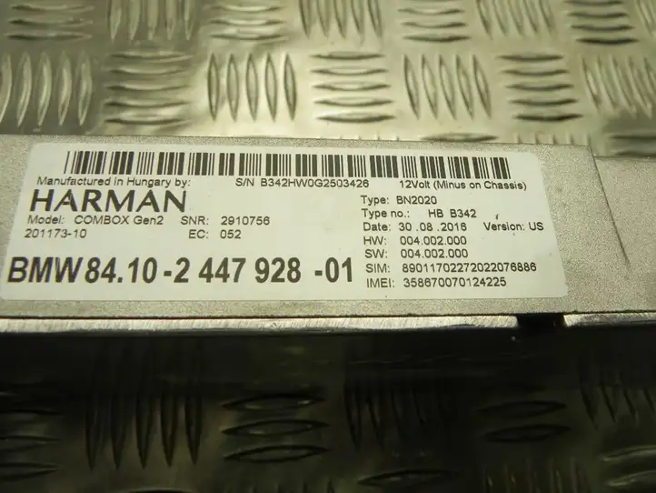 BMW X3 F25 (2010 - 2017) 2447928 Bluetooth модуль — фото 4
