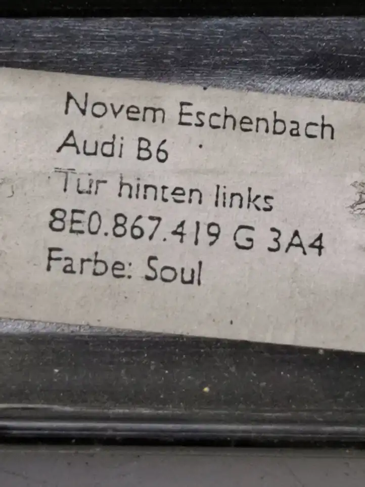 Audi A4 S4 B7 8E 8H (2004 - 2009) 8E0867419G Обшивка задней двери — фото 2