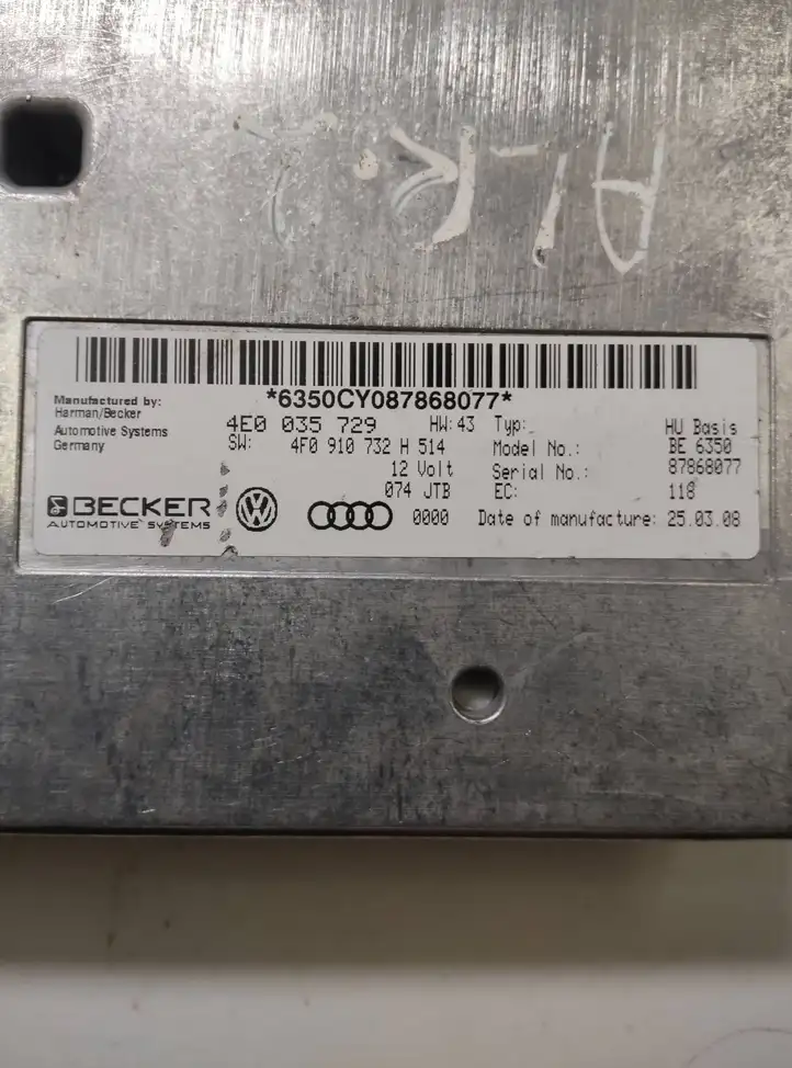 Audi A6 Allroad C6 (2006 - 2008) 4E0035729 Блок MMI — фото 3