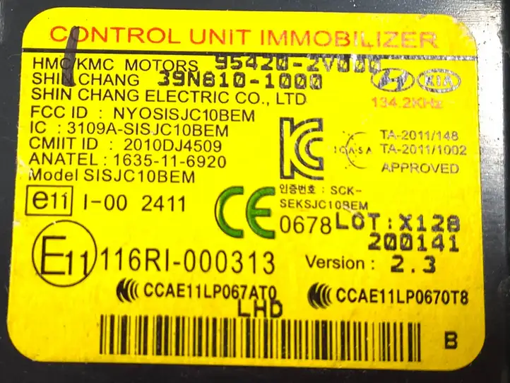 Hyundai i40 (2011 - ) 954202V000 Блок иммобилайзера — фото 3