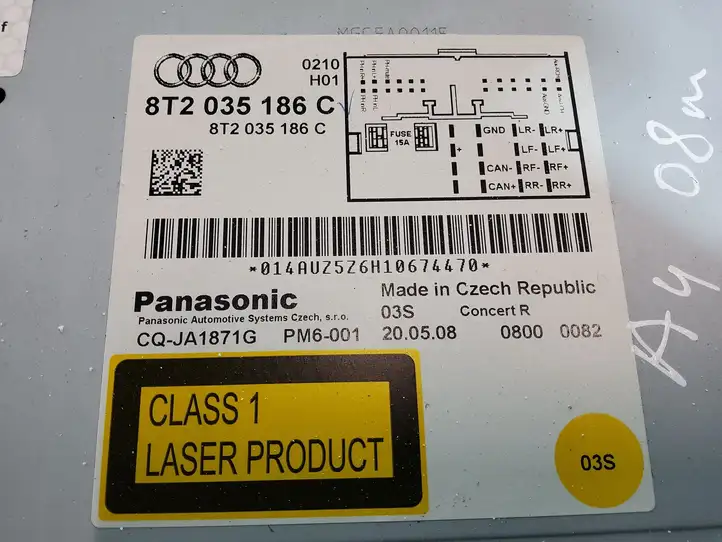 Audi A4 S4 B8 8K (2007 - 2011) 8T2035186C Магнитола / мультимедийная система — фото 4