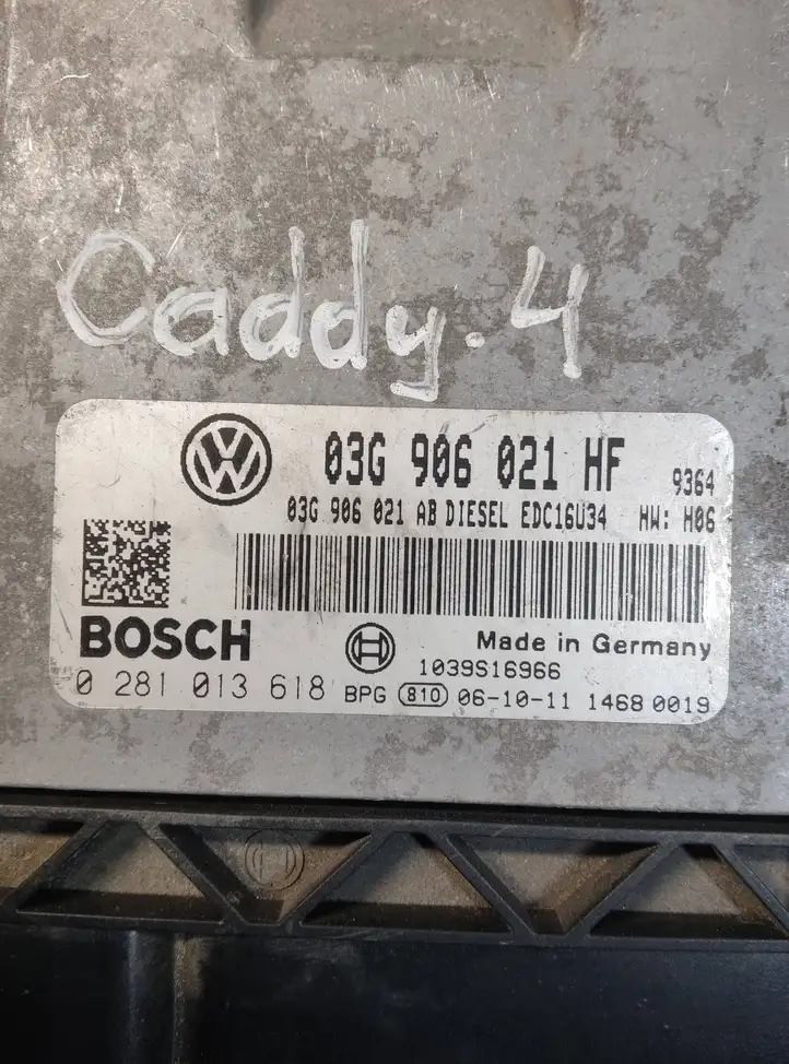 Volkswagen Caddy (2004 - 2010) 03G906021AB Блок управления двигателем (ЭБУ) — фото 5