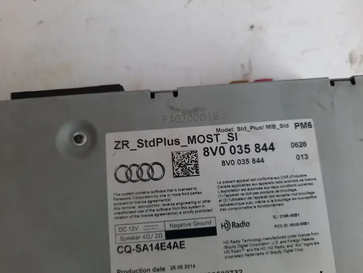 Audi A3/S3 8V (2012 - 2016) 8V0035844 Магнитола / мультимедийная система — фото 5