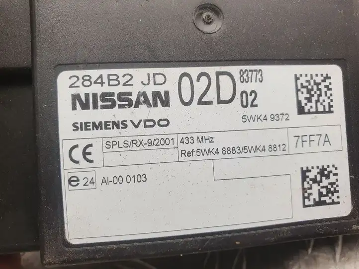 Nissan Qashqai (2006 - 2010) 284B2JD02D Модуль комфорта — фото 2