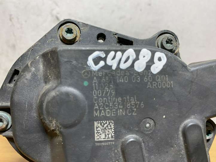 Mercedes-Benz E A207 (2010 - 2017)  A6511400360 Клапан EGR