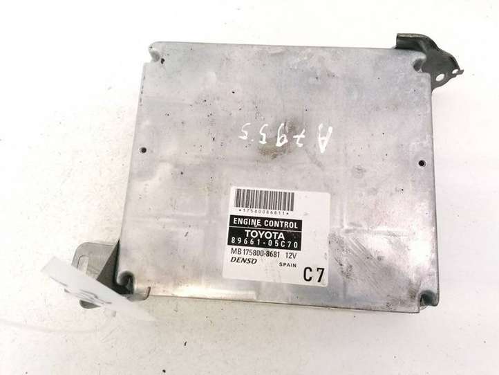 Toyota Avensis T250 (2006 - 2009)  8966105C70 Блок управления двигателя