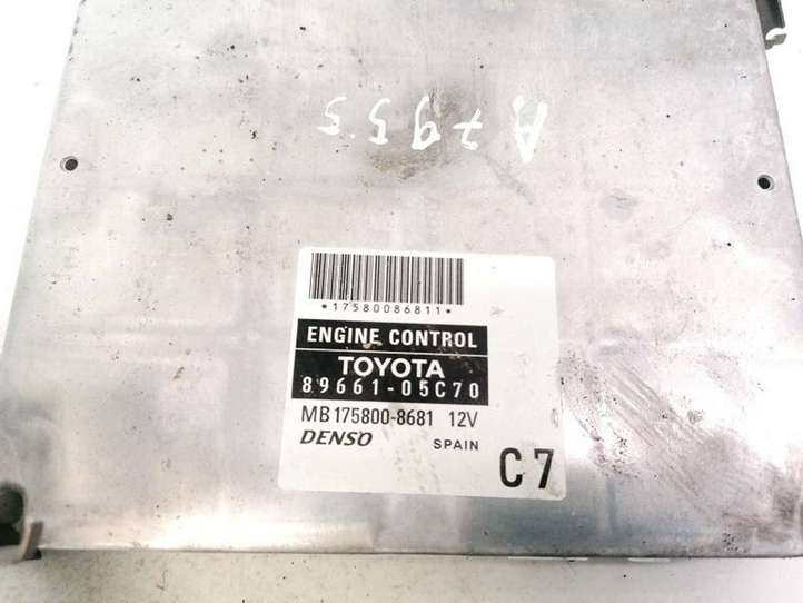 Toyota Avensis T250 (2006 - 2009)  8966105C70 Блок управления двигателя