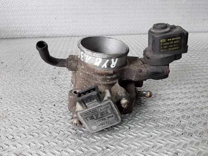 Kia Rio (1999 - 2002) 0280140571 Дроссельная заслонка — фото 3